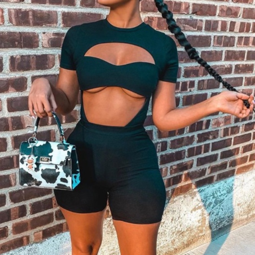Bodysuit and shorts set